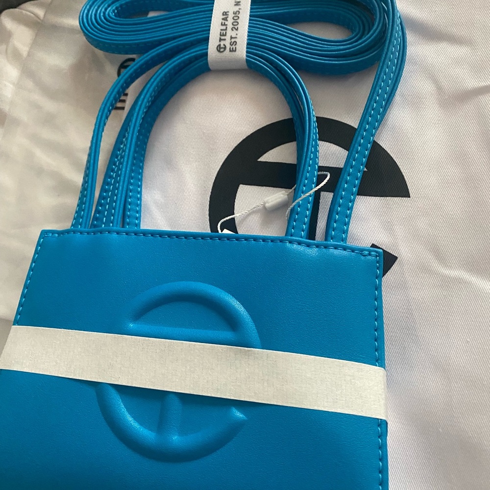 TELFAR Small Cyan